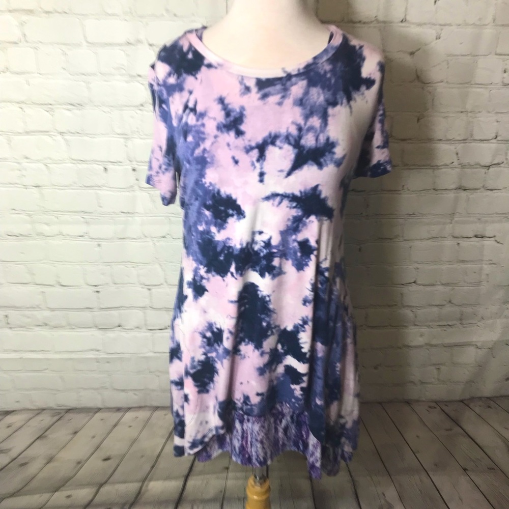LOGO purple and pink tank and tunic twin set